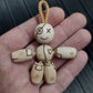 Pocket buddy Wooden keychain magnetic "Voodoo doll: Yes/no" antistress, fidget, pocket friend (SCU: 240132)