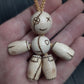 Pocket buddy Wooden keychain magnetic "Voodoo doll: Yes/no" antistress, fidget, pocket friend (SCU: 240132)