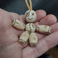 Pocket buddy Wooden keychain magnetic "Voodoo doll: Yes/no" antistress, fidget, pocket friend (SCU: 240132)