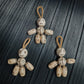 Pocket buddy Wooden keychain magnetic "Voodoo doll: smile" antistress, fidget, pocket friend (SKU: 240136)