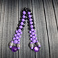 Handmade flip rosary (chetki), assembled from round plastic beads. The chotki has good flexibility thanks to the silicone cord. This fidget is used as an anti-stress, skill toy, stylish accessory and collectible.