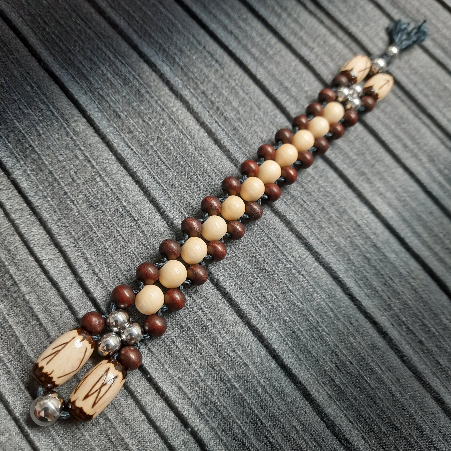 Chetki handmade "Song of the Shaman" v2, rosary,  anti-stress meditation and finger training, worry beads (SCU: 240308)