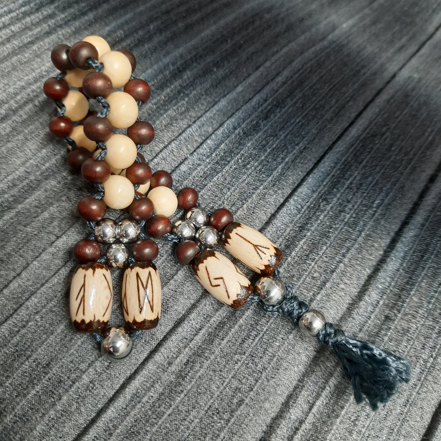 Chetki handmade "Song of the Shaman" v2, rosary,  anti-stress meditation and finger training, worry beads (SCU: 240308)