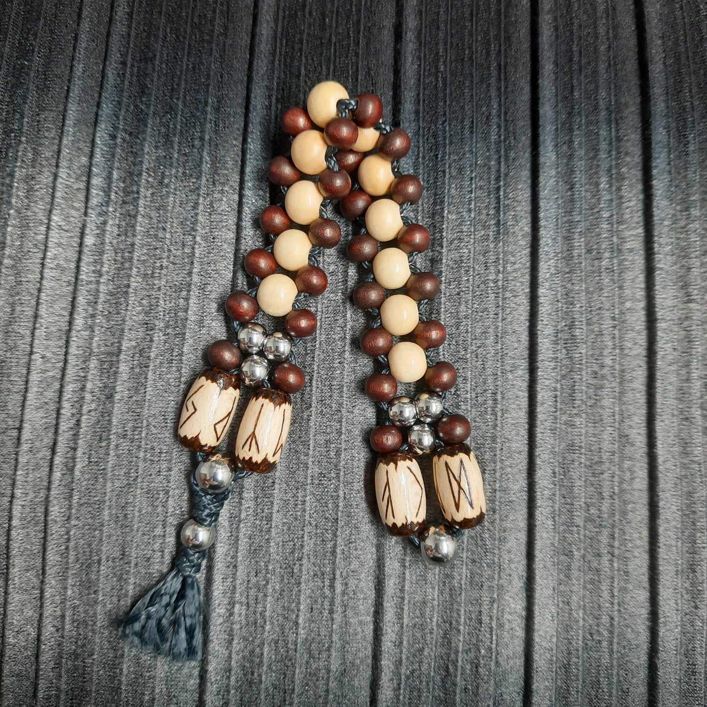 Chetki handmade "Song of the Shaman" v2, rosary,  anti-stress meditation and finger training, worry beads (SCU: 240308)