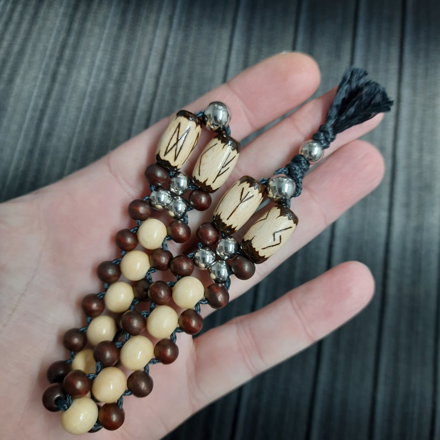 Chetki handmade "Song of the Shaman" v2, rosary,  anti-stress meditation and finger training, worry beads (SCU: 240308)