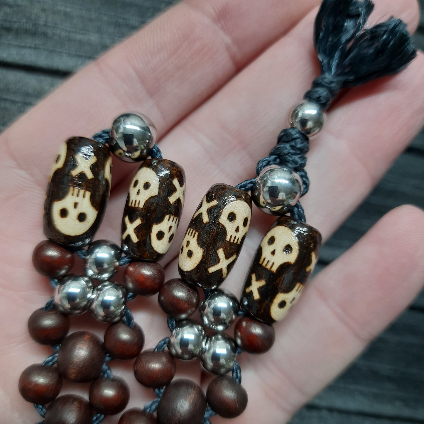 Chetki handmade "Pirate's luck" rosary,  anti-stress meditation and finger training, worry beads (SCU: 240309-10)