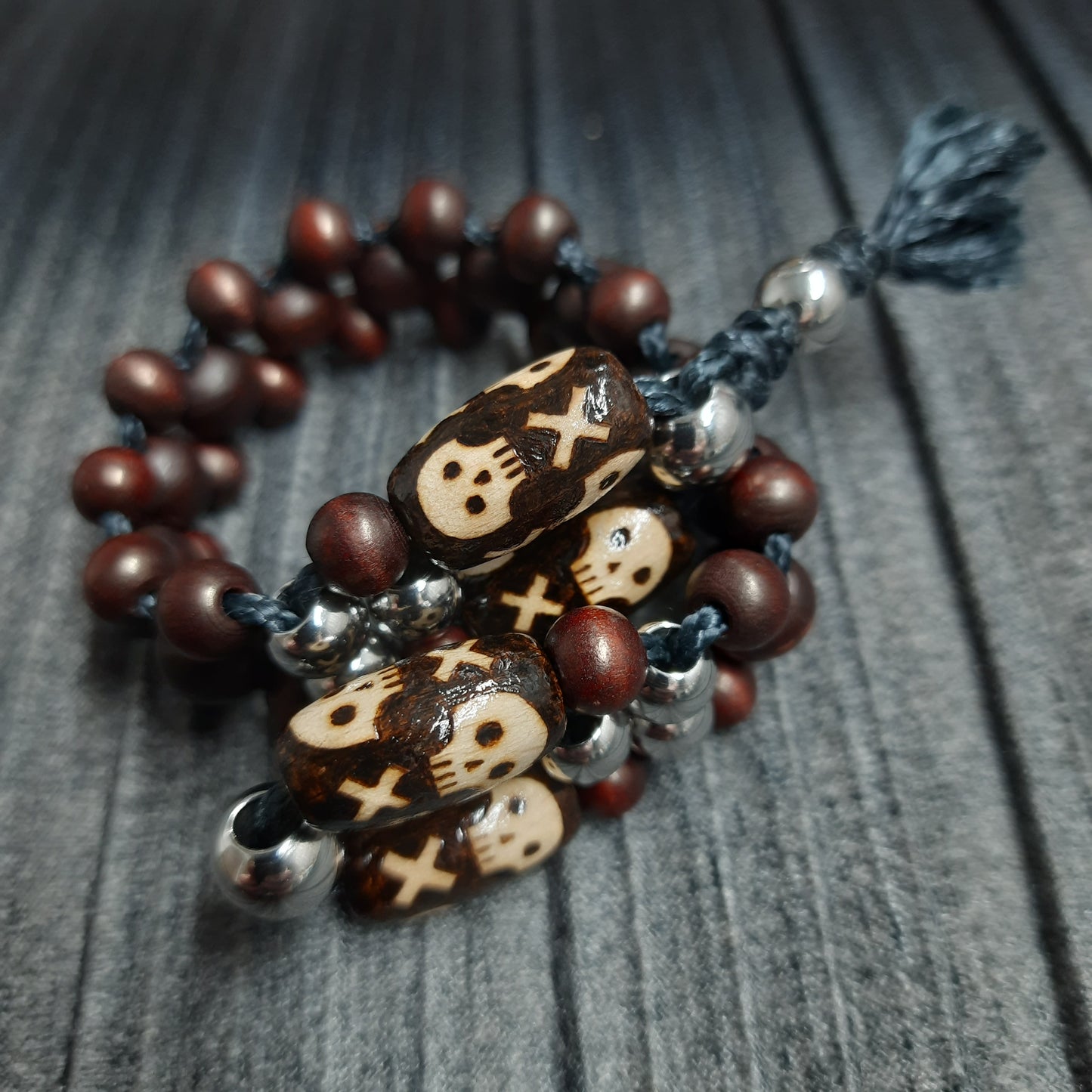 Chetki handmade "Pirate's luck" rosary,  anti-stress meditation and finger training, worry beads (SCU: 240309-10)