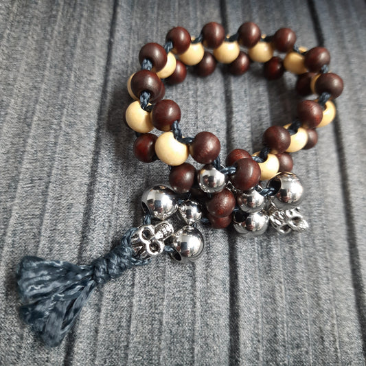 Chetki handmade "Wooden Joe" 4v, rosary,  anti-stress meditation and finger training, worry beads (SCU: 240325)