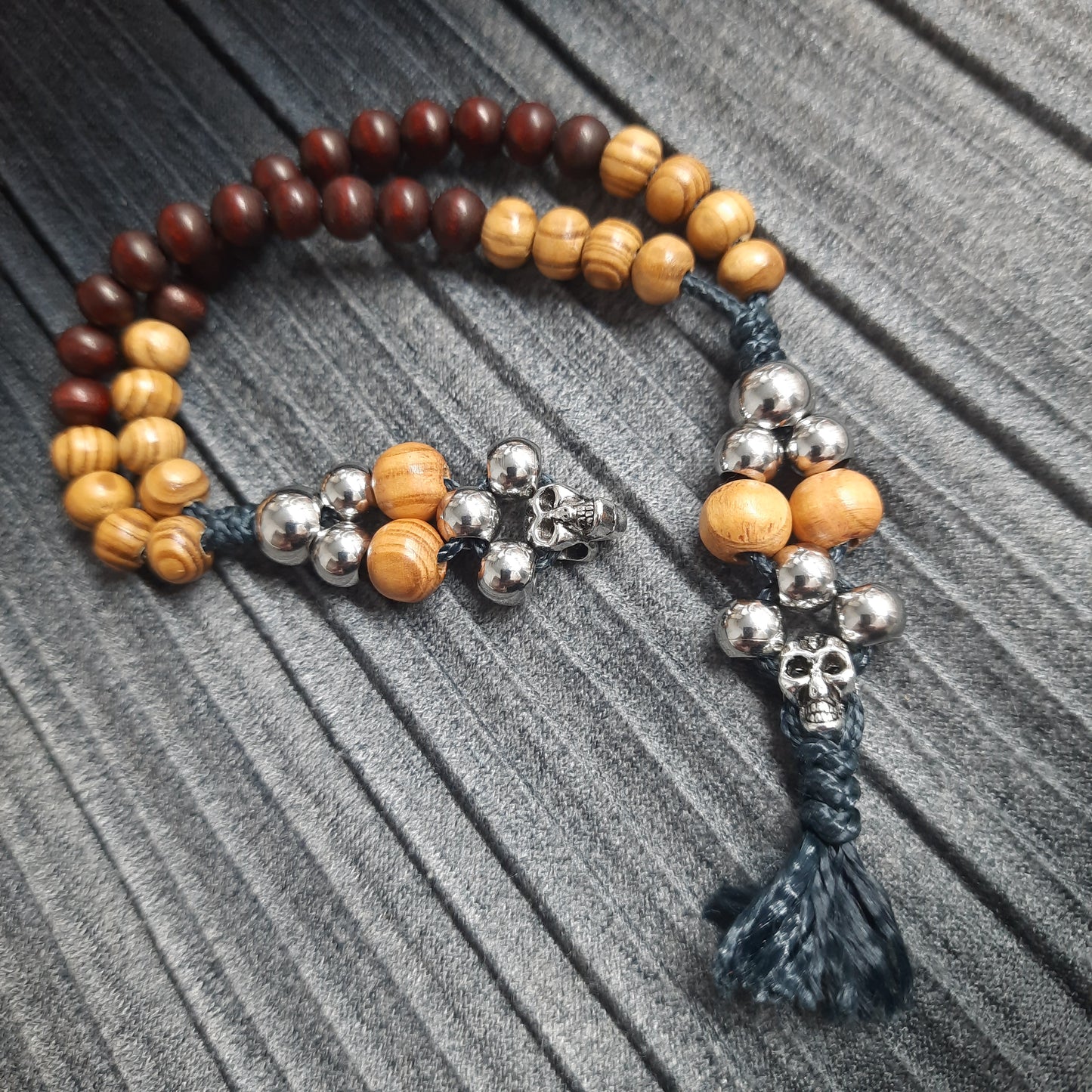 Chetki handmade "Charon's partner" 8v, rosary,  anti-stress meditation and finger training (SCU: 240411)