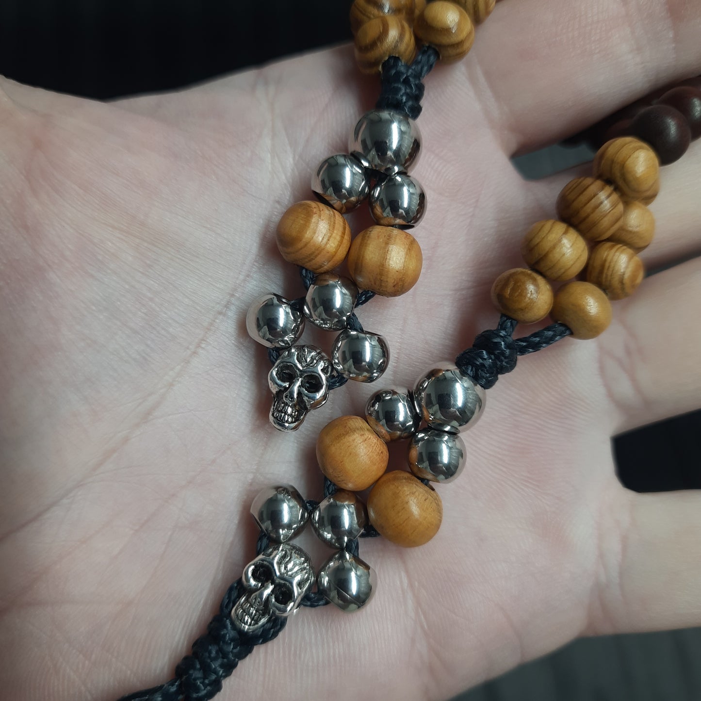 Chetki handmade "Charon's partner" 8v, rosary,  anti-stress meditation and finger training (SCU: 240411)