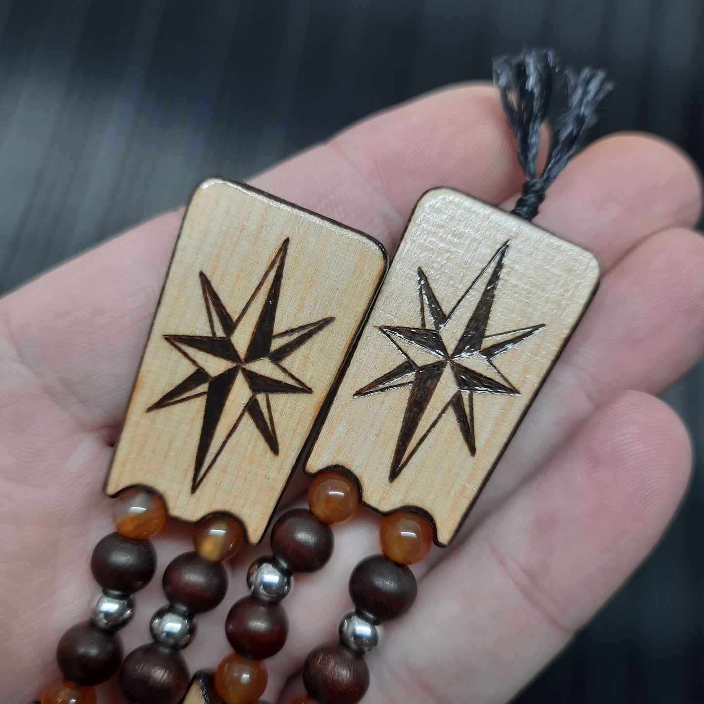 Chetki wood "Lucky traveler" v2, handmade, rosary,  anti-stress meditation and finger training, worry beads, tzbex (SCU:  240522)