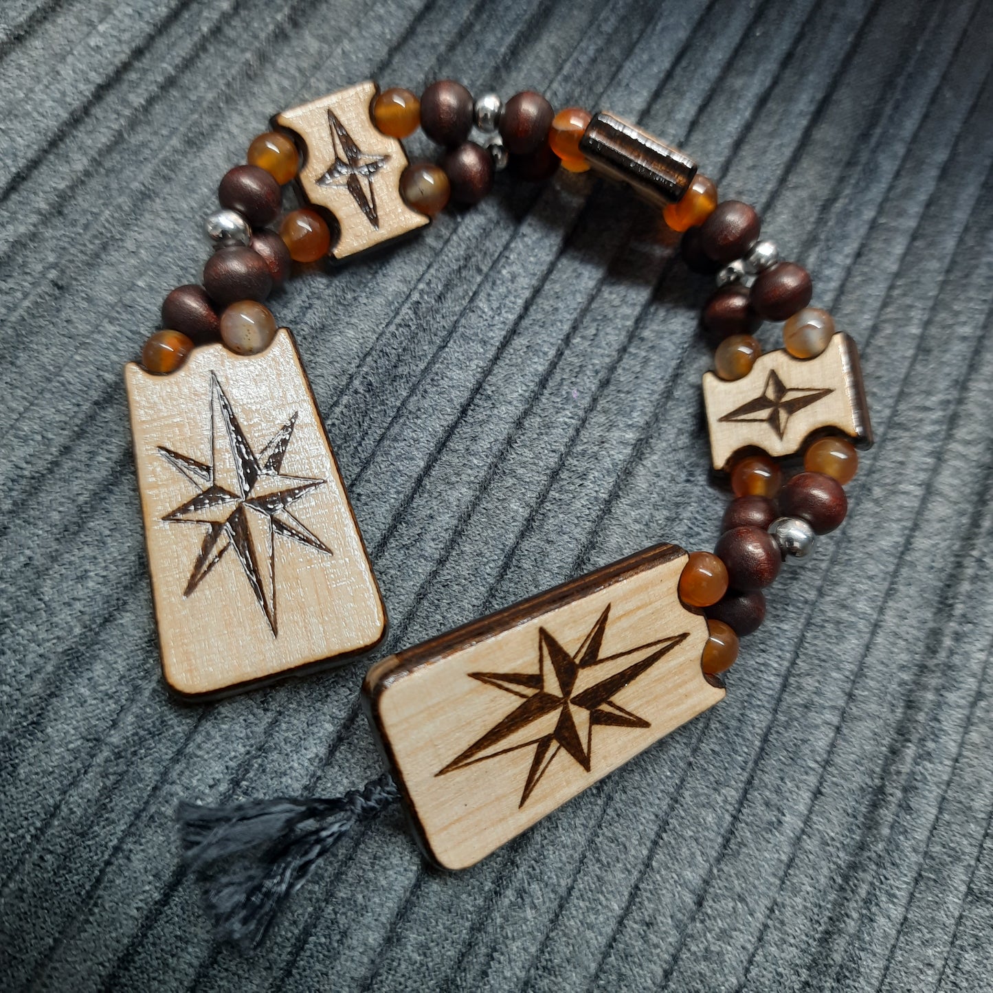 Chetki wood "Lucky traveler" v2, handmade, rosary,  anti-stress meditation and finger training, worry beads, tzbex (SCU:  240522)