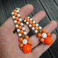 Chetki "Orange Padishah" rosary, anti-stress meditation and finger training (SCU:  240517)