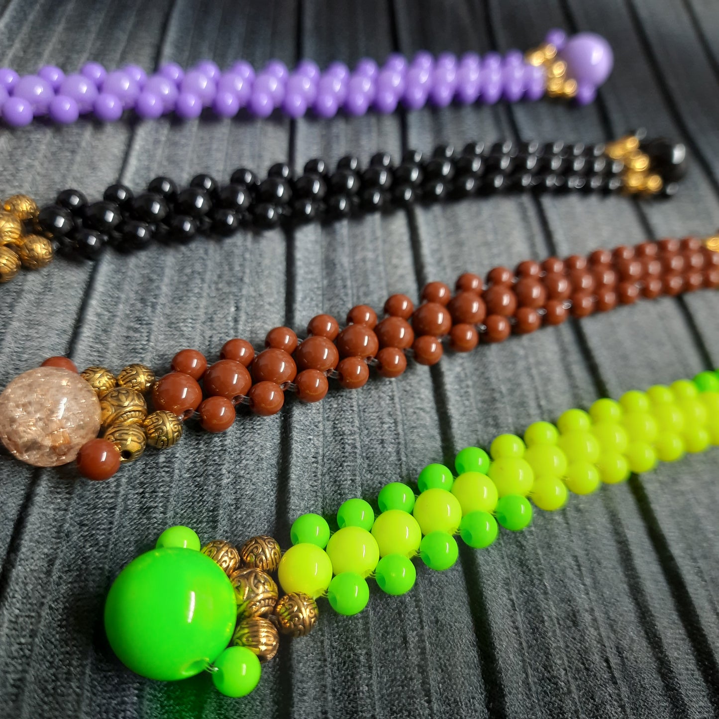 Chetki "Golden Seal of Good Luck" rosary, anti-stress meditation and finger training (SCU:  240506-09)