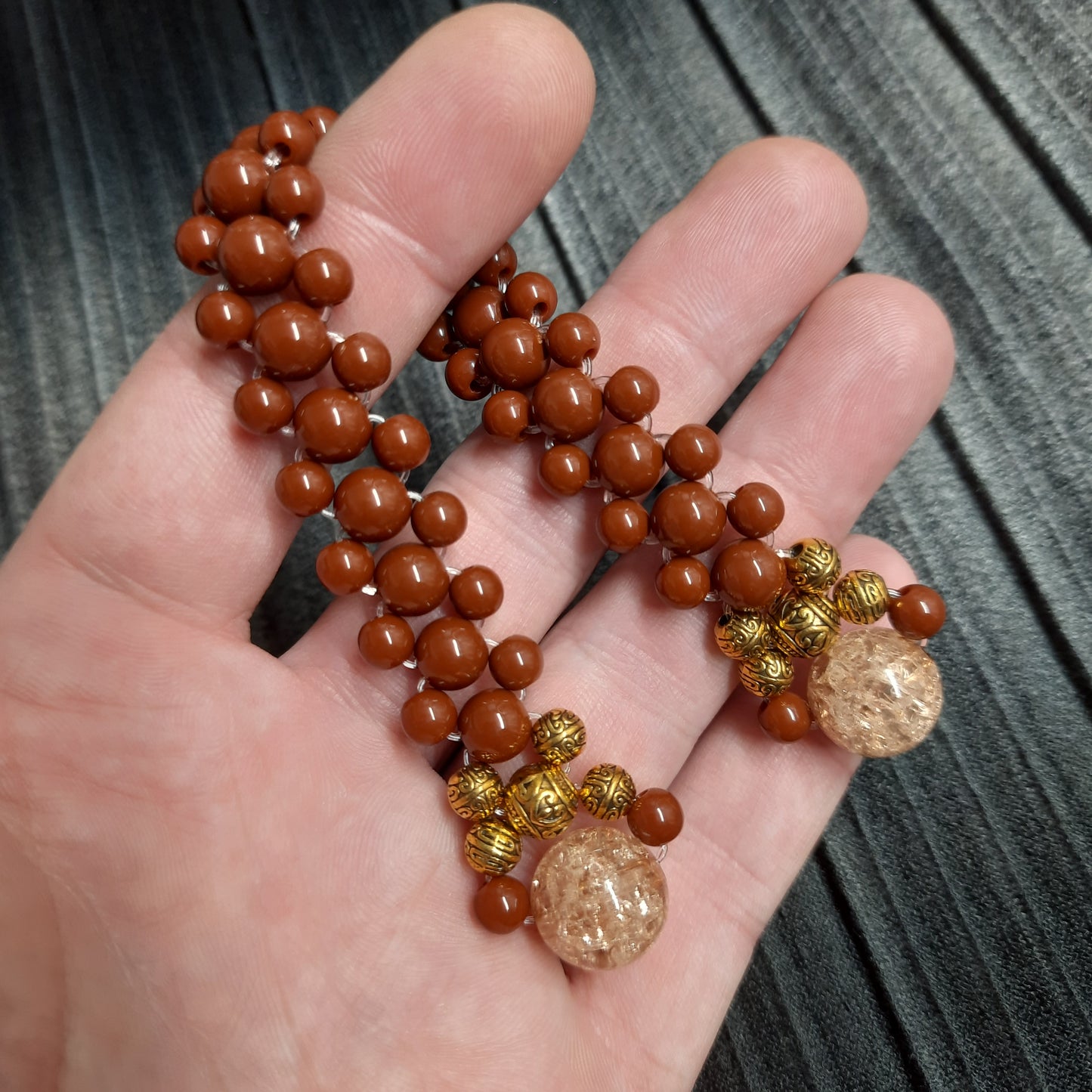 Chetki "Golden Seal of Good Luck" rosary, anti-stress meditation and finger training (SCU:  240506-09)