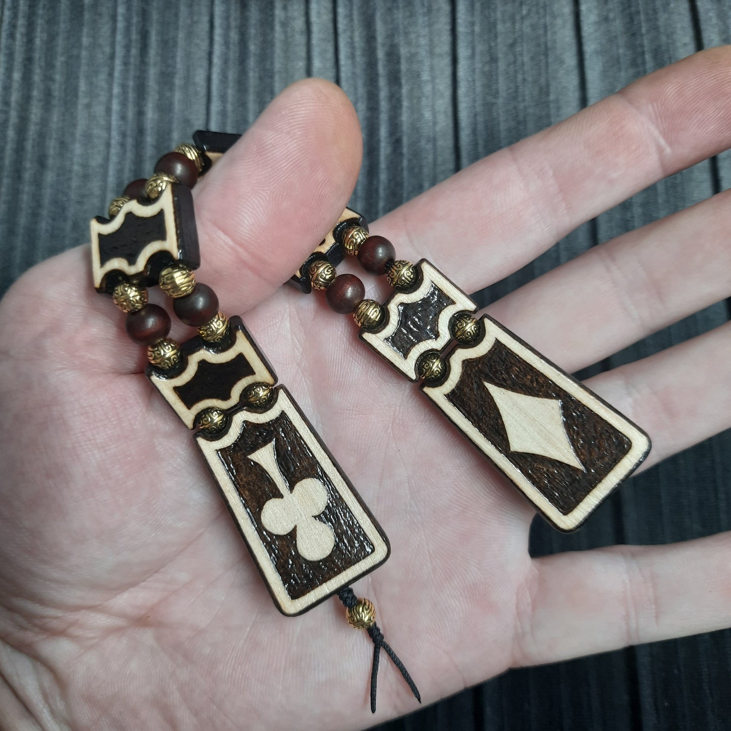 Chetki wooden "Confident player"  handmade, rosary,  anti-stress meditation and finger training, worry beads, tzbex (SCU: 240705)