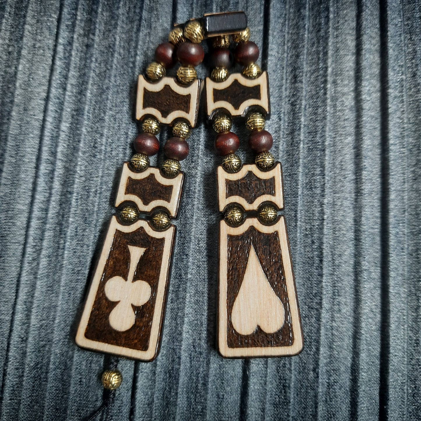 Chetki wooden "Confident player"  handmade, rosary,  anti-stress meditation and finger training, worry beads, tzbex (SCU: 240705)