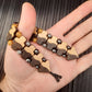 Chetki "Yin Yang" wood+hematite+kevlar, rosary, anti-stress meditation and finger training, anxiety beads (SCU: 240707)