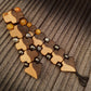 Chetki "Yin Yang" wood+hematite+kevlar, rosary, anti-stress meditation and finger training, anxiety beads (SCU: 240707)