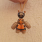 Pocket buddy wooden keychain magnetic "Space Raccoon" antistress, fidget, pocket friend (SCU: 240718)