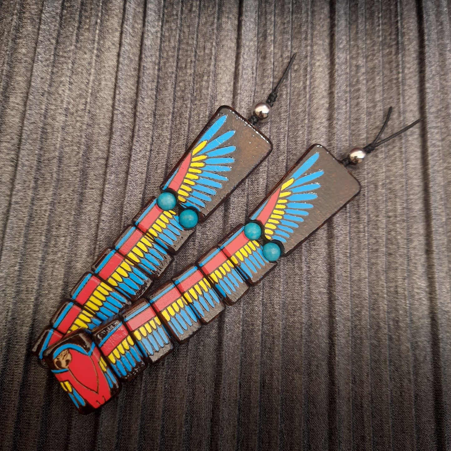 Chetki wooden "Parrot" handmade, rosary, anti-stress meditation and finger training, worry beads (SCU: 240701)