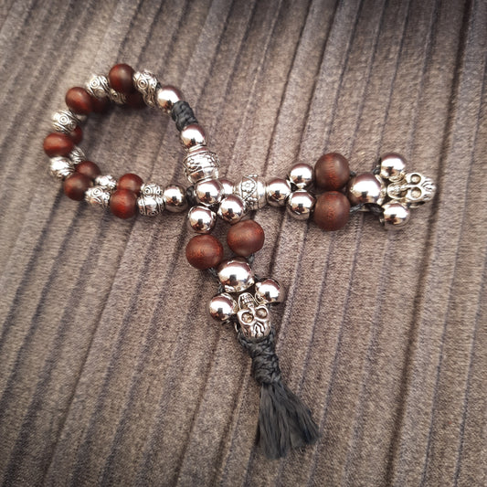 Chetki handmade "Charon's partner" v10 rosary,  anti-stress meditation and finger training (SCU: 240710)