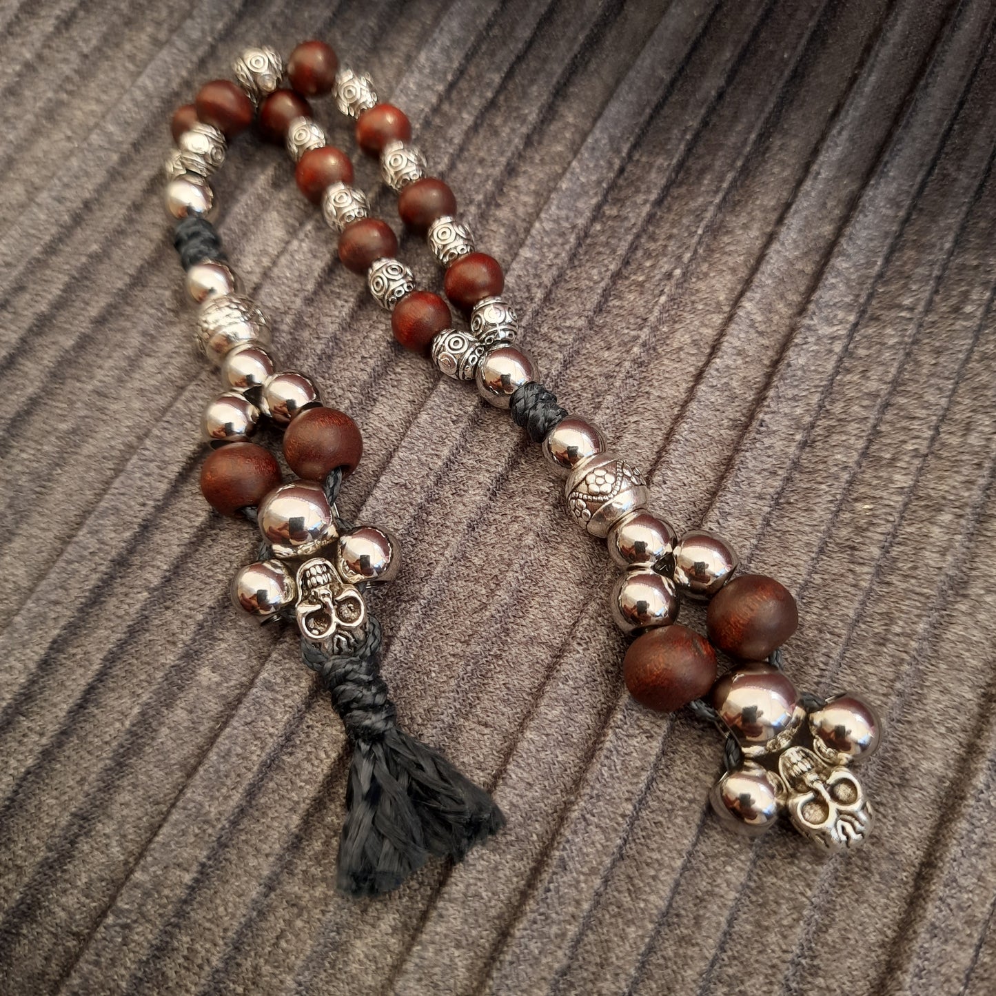 Chetki handmade "Charon's partner" v10 rosary,  anti-stress meditation and finger training (SCU: 240710)