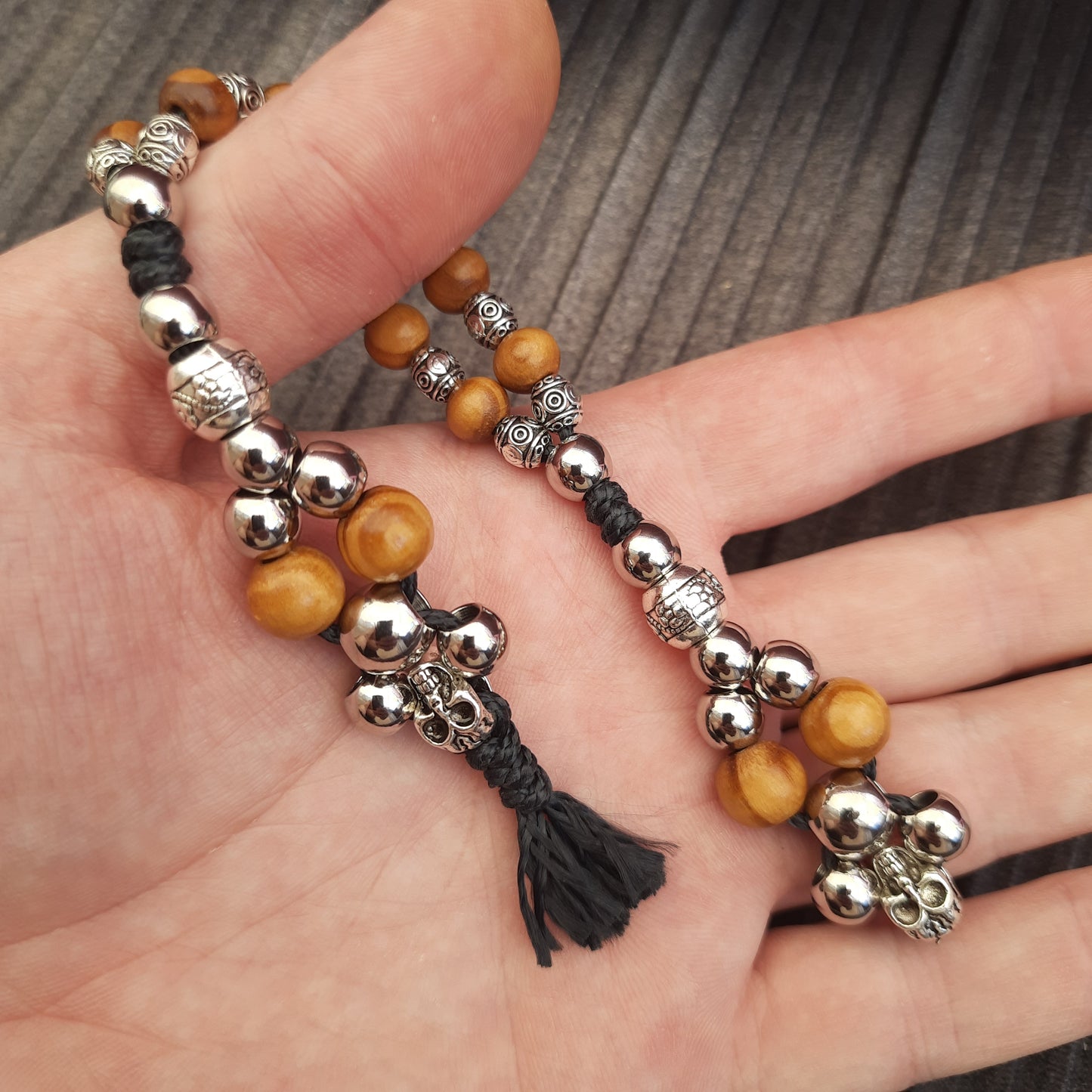 Chetki handmade "Charon's partner" v11 rosary,  anti-stress meditation and finger training (SCU: 240711)