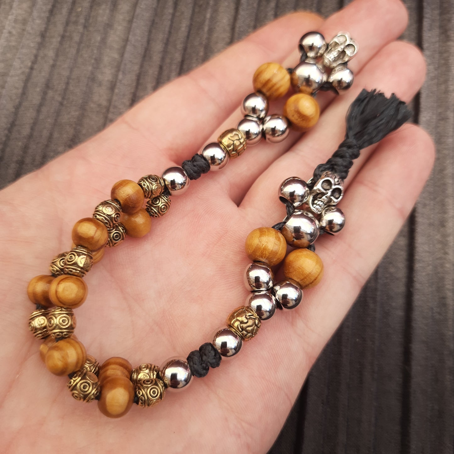 Chetki handmade "Charon's partner" v13 rosary anti-stress meditation and finger training (SCU: 240713)