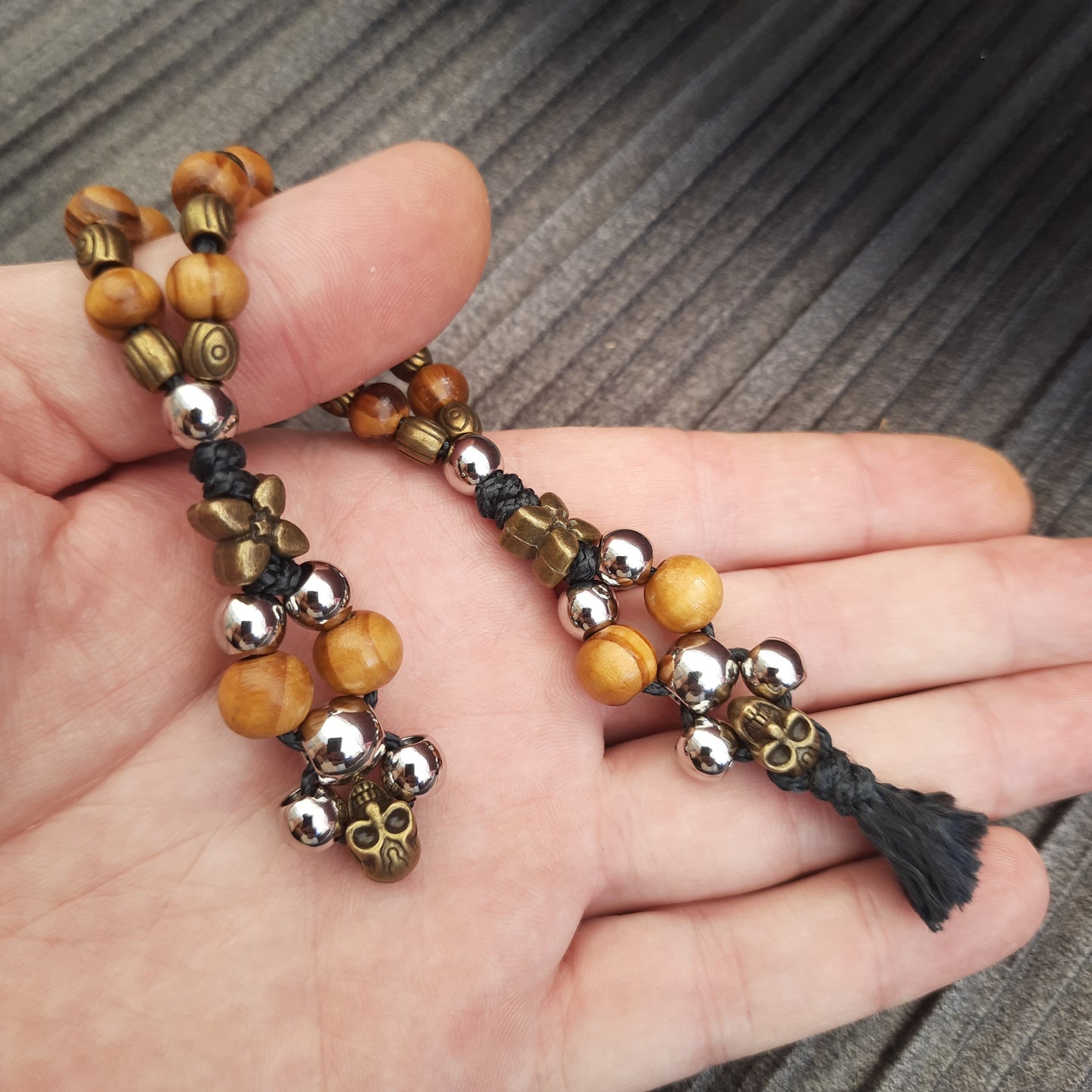 Chetki handmade "Charon's partner" v14 rosary anti-stress meditation and finger training (SCU: 240714)