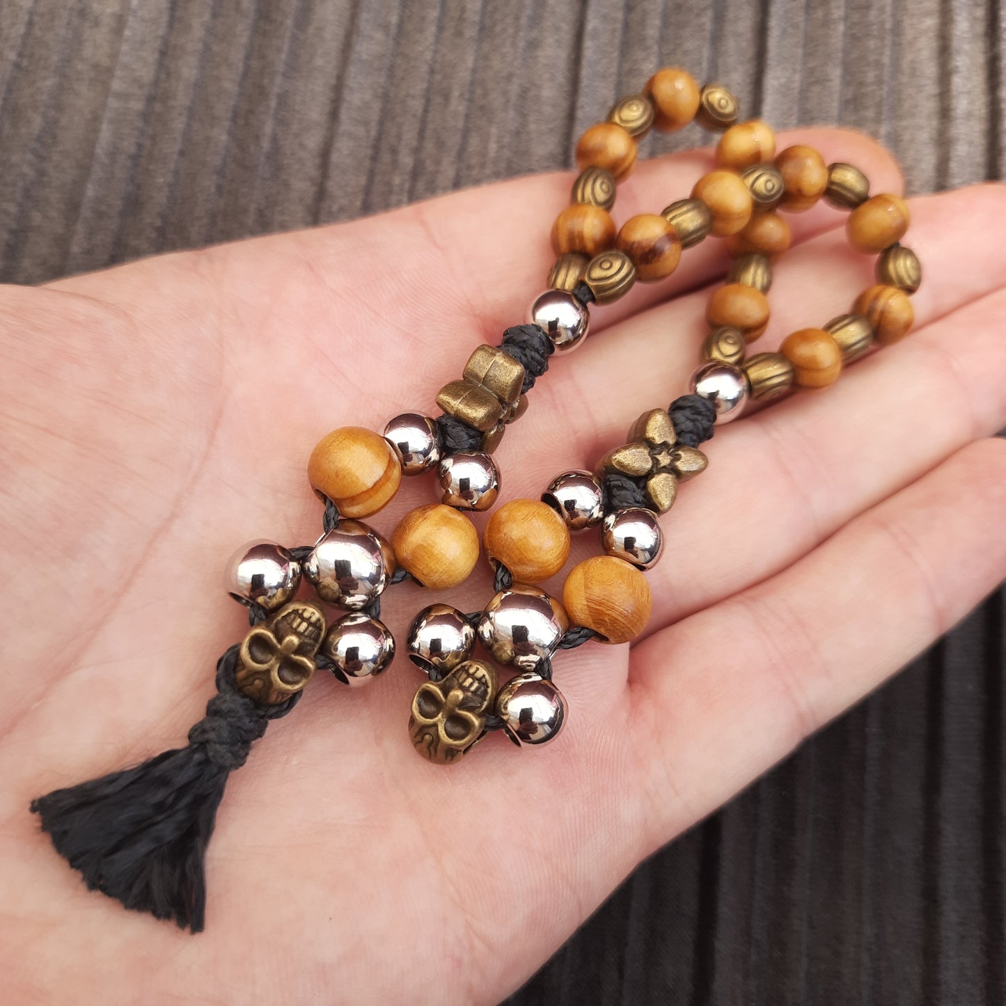 Chetki handmade "Charon's partner" v14 rosary anti-stress meditation and finger training (SCU: 240714)