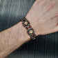 Chetki bracelet "Black Pirate" wooden rosary, anti-stress meditation and finger training, anxiety beads (SCU: 240811)