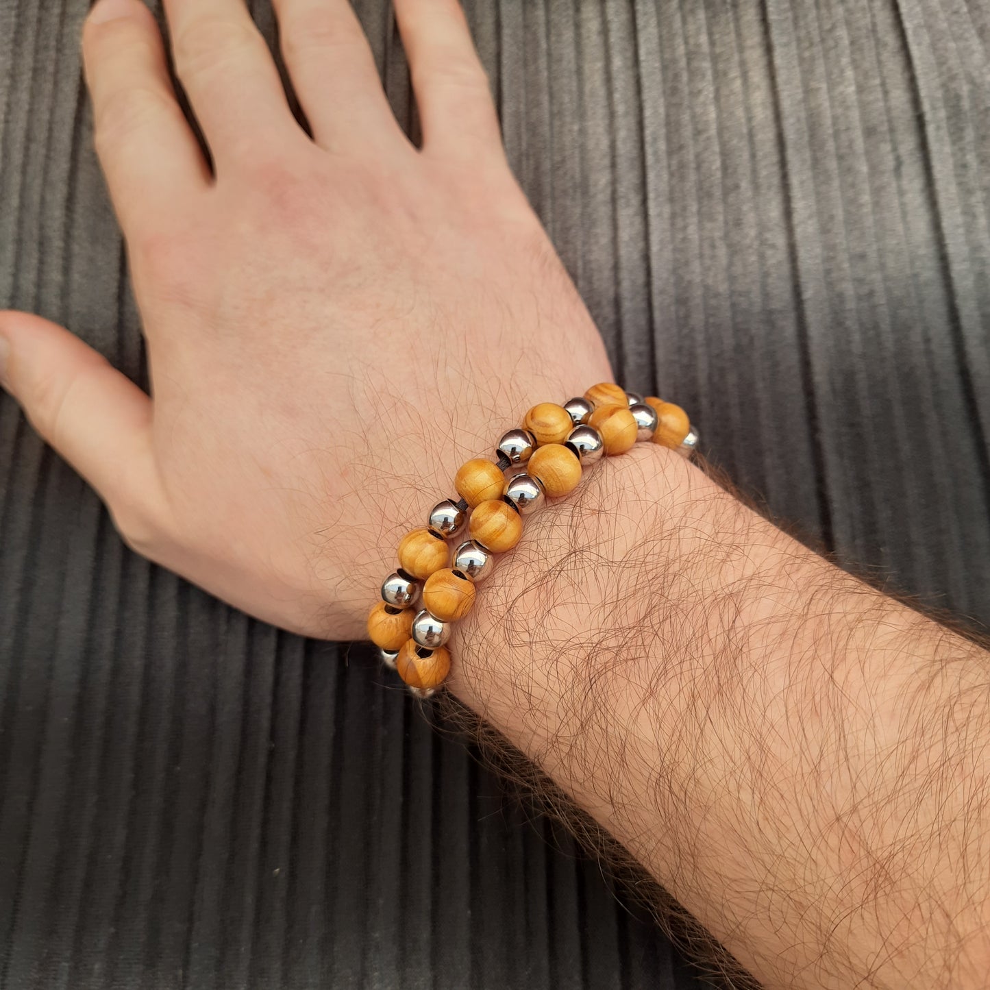 Chetki bracelet "The flow of certainty" v2, handmade, rosary,  anti-stress meditation and finger training (SCU: 240817)