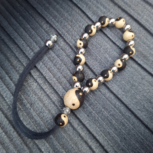 Komboloi bracelet chetki "Yin-yang" anti-stress meditation (SCU: 240822)