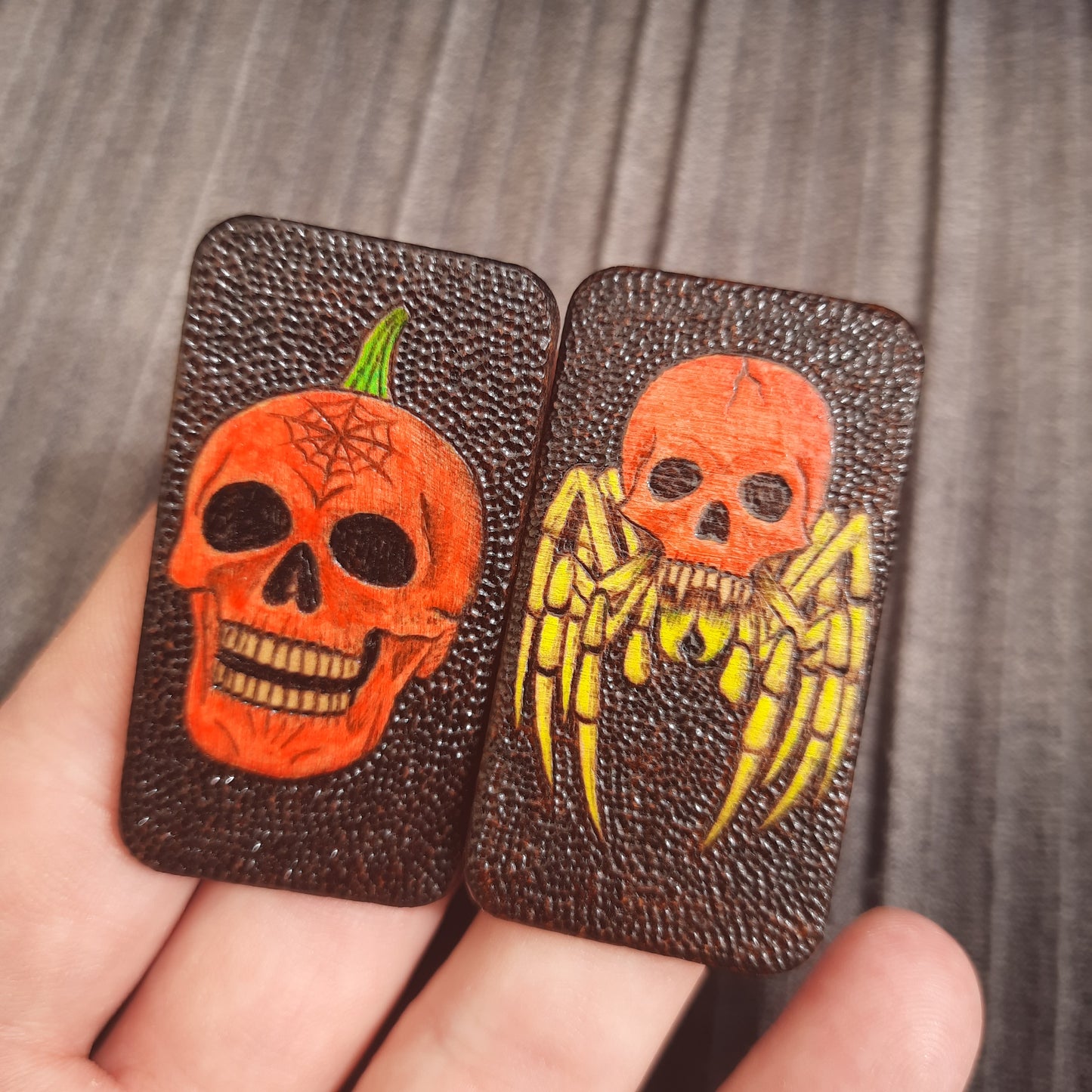 Magnetic slider "Happy Halloween" anti-stress clicker, handmade (SCU: 240821)