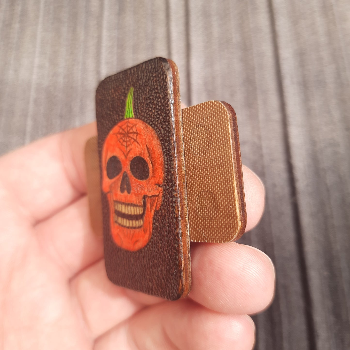 Magnetic slider "Happy Halloween" anti-stress clicker, handmade (SCU: 240821)