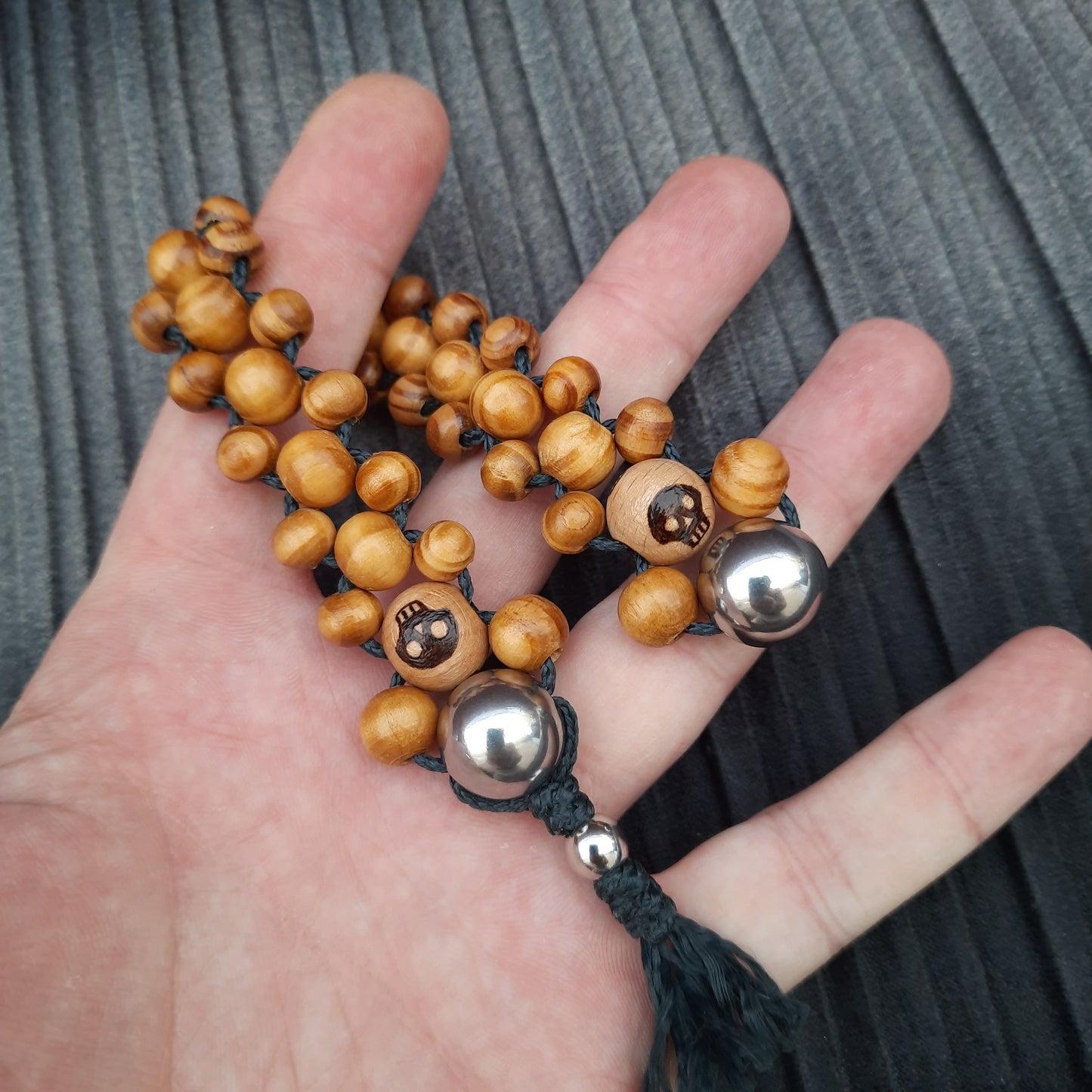 Chetki handmade "Cowboy kick" rosary, anti-stress meditation and finger training (SCU: 240812)