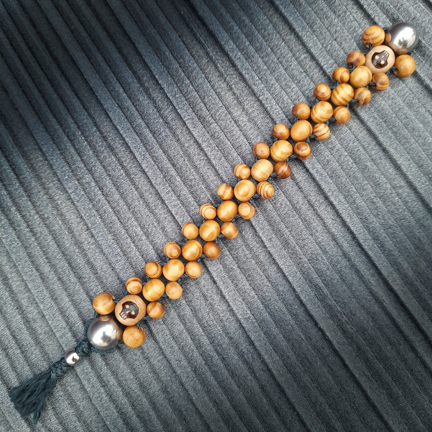 Chetki handmade "Cowboy kick" rosary, anti-stress meditation and finger training (SCU: 240812)