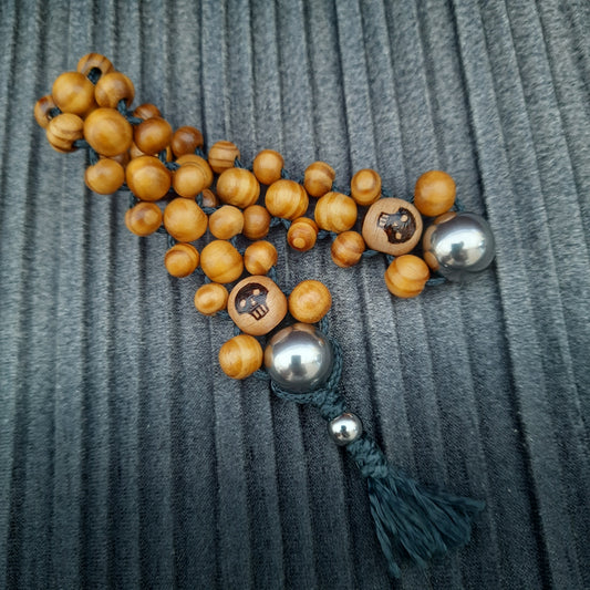 Chetki handmade "Cowboy kick" rosary, anti-stress meditation and finger training (SCU: 240812)