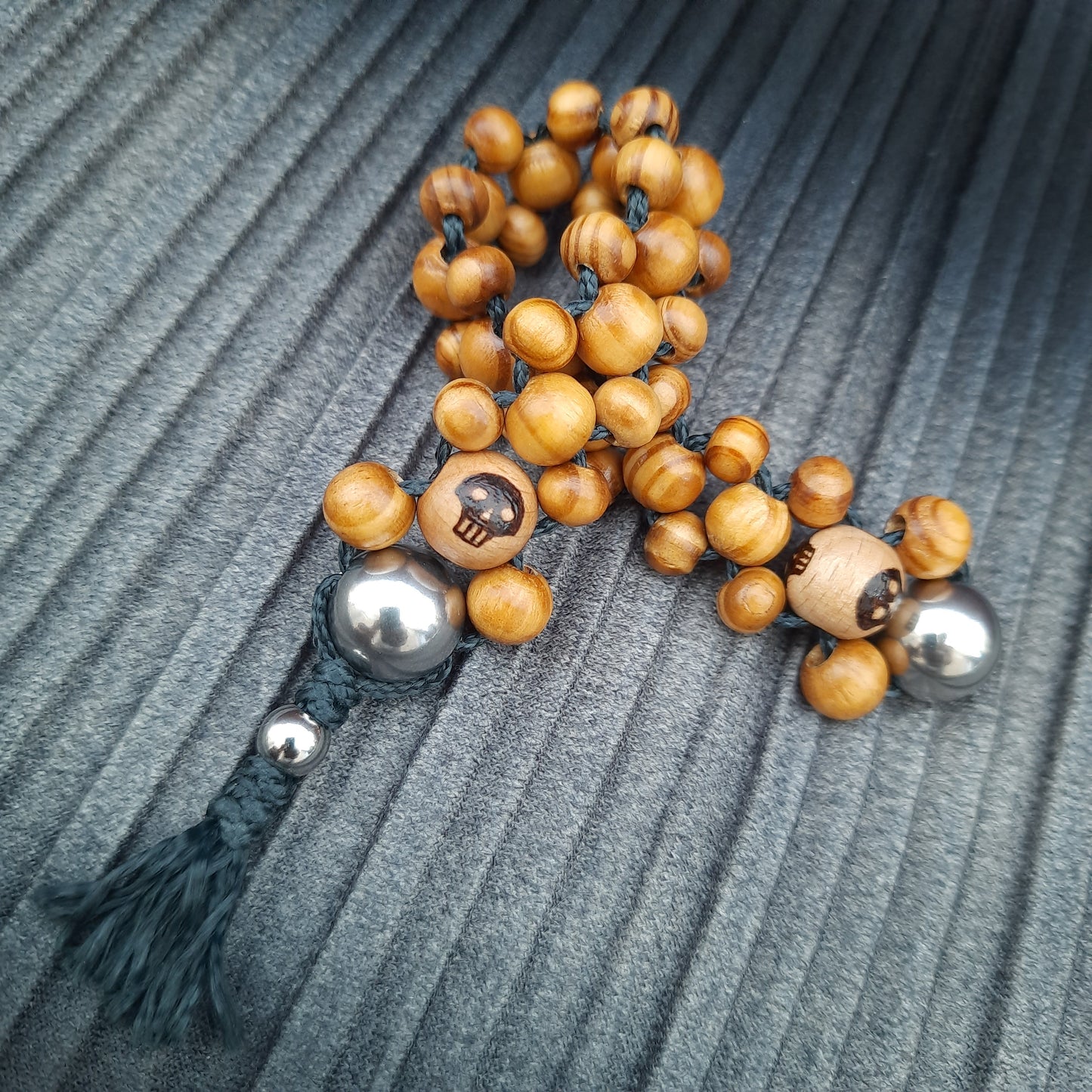 Chetki handmade "Cowboy kick" rosary, anti-stress meditation and finger training (SCU: 240812)