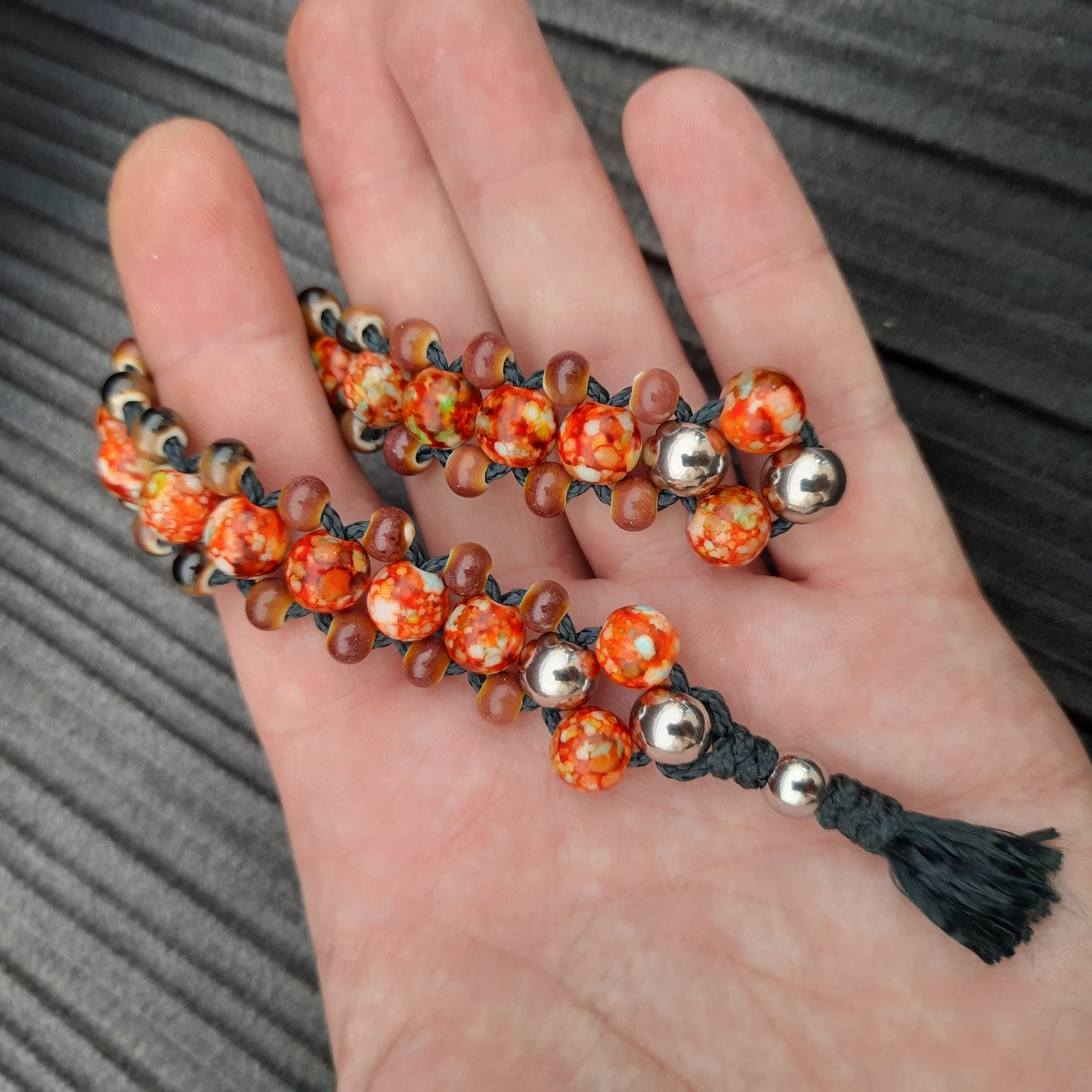 Chetki "Volcanic Flame Dragon" rosary, anti-stress meditation and finger training (SCU: 240816)