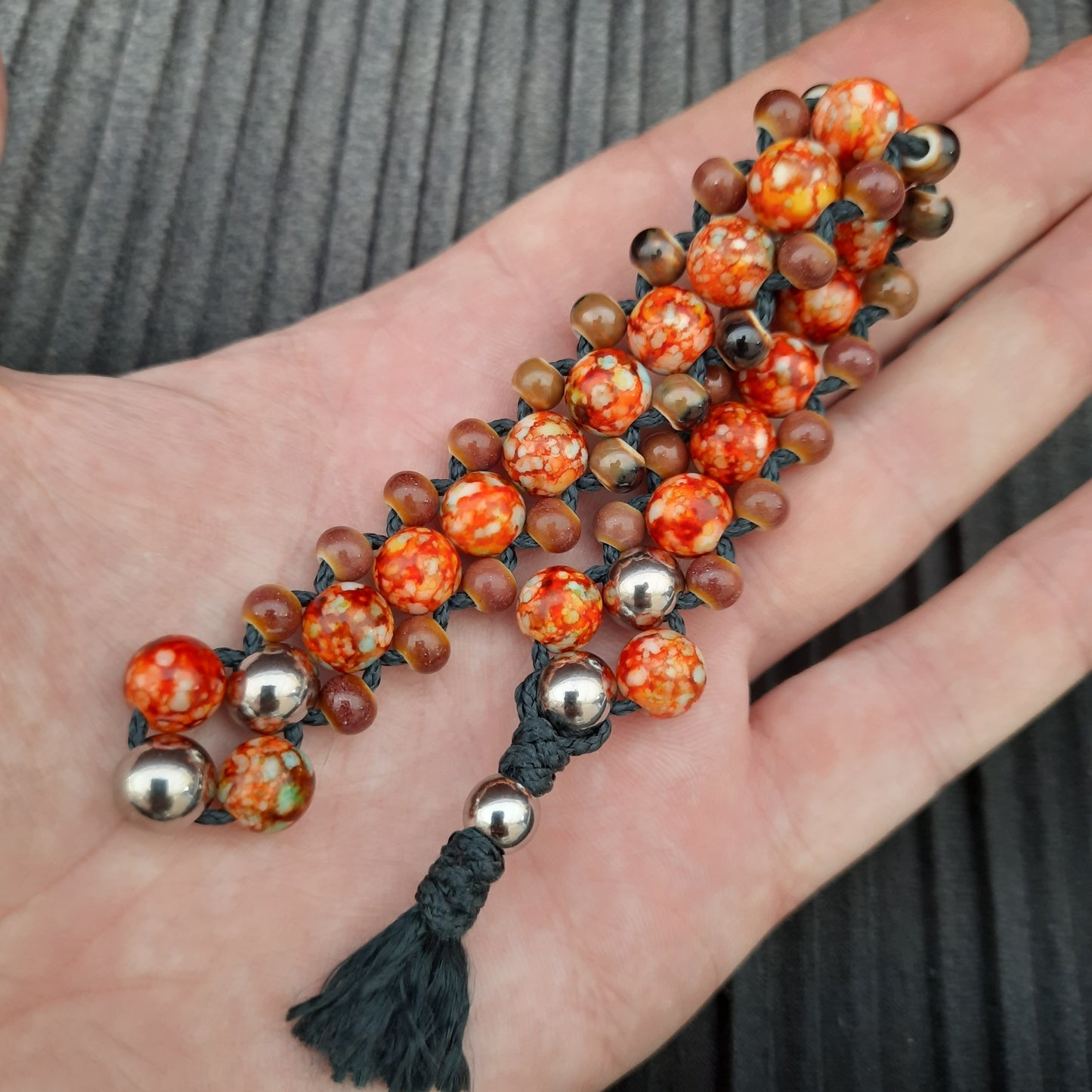 Chetki "Volcanic Flame Dragon" rosary, anti-stress meditation and finger training (SCU: 240816)