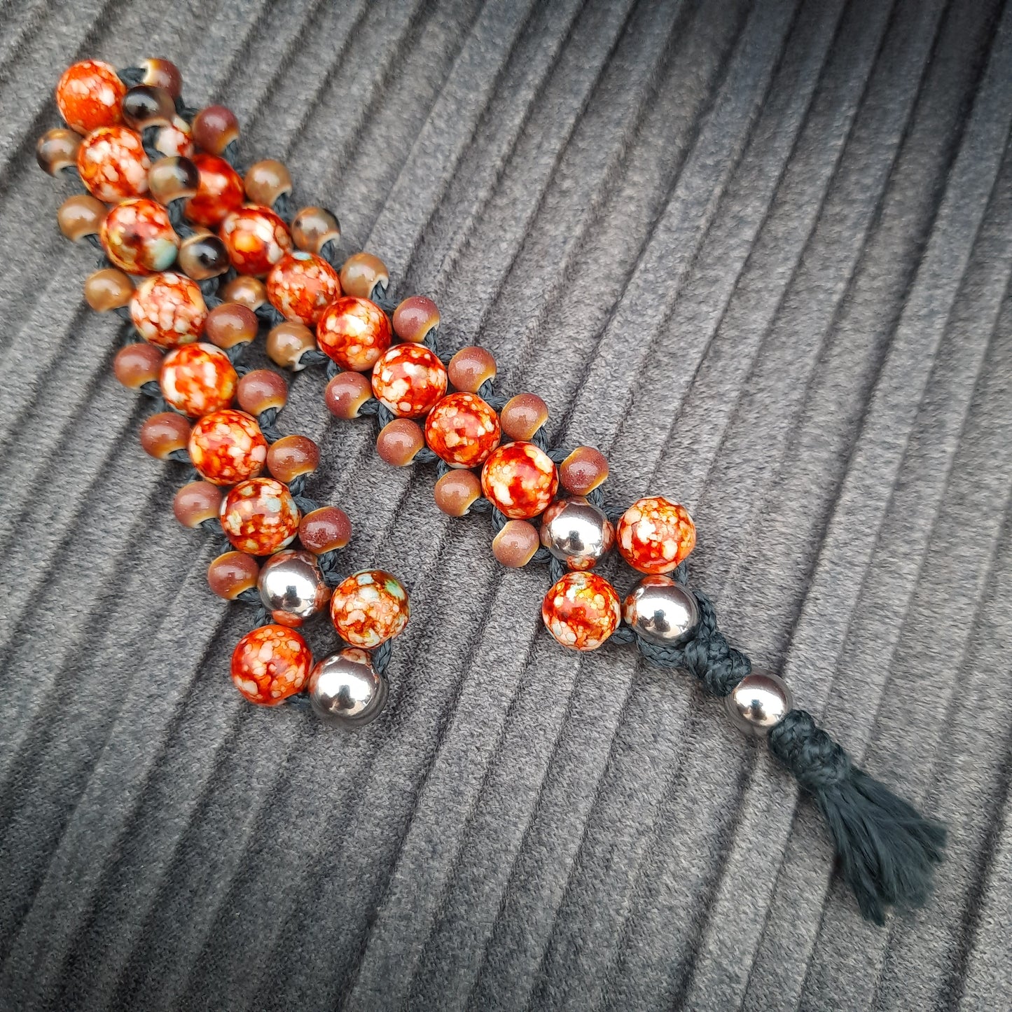 Chetki "Volcanic Flame Dragon" rosary, anti-stress meditation and finger training (SCU: 240816)