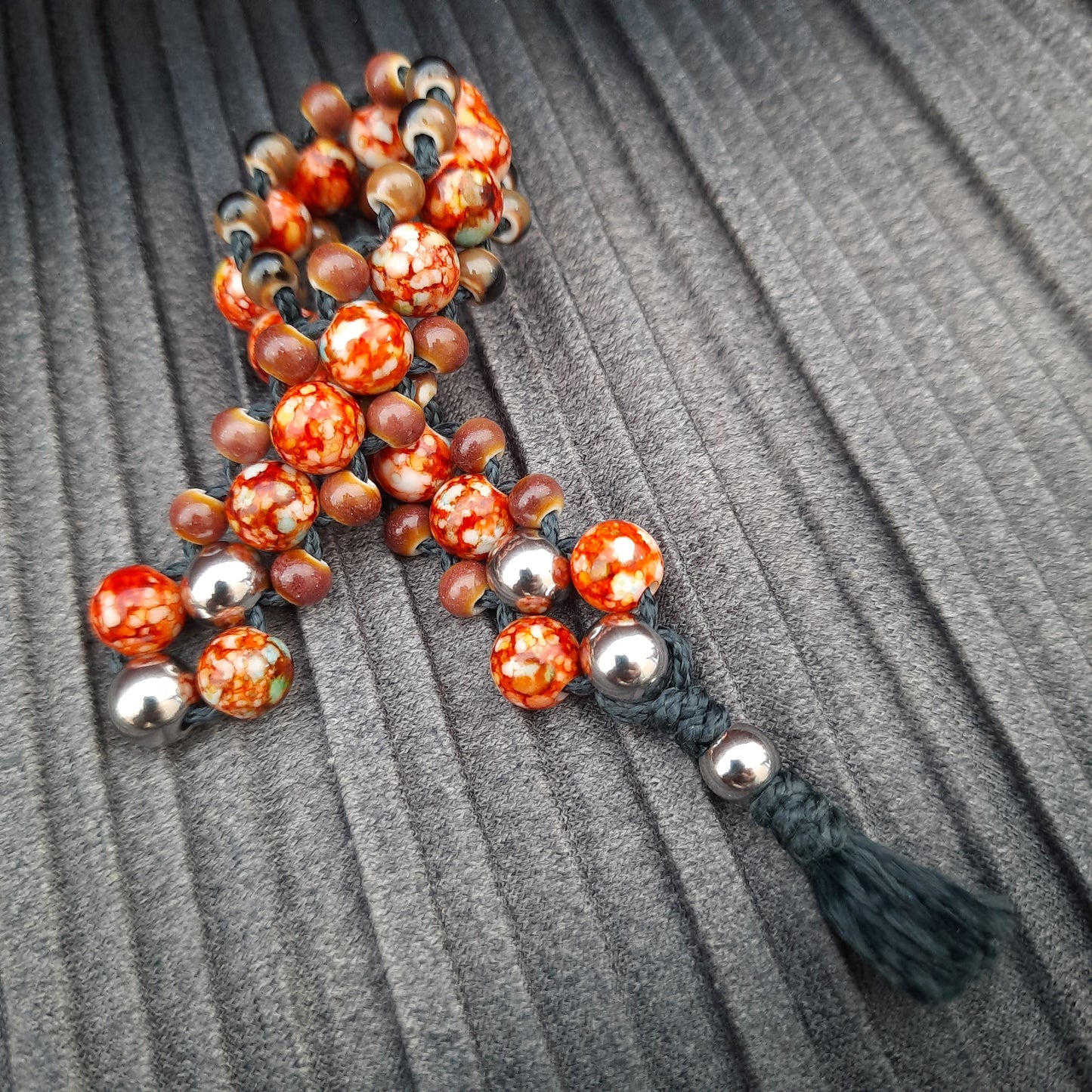 Chetki "Volcanic Flame Dragon" rosary, anti-stress meditation and finger training (SCU: 240816)