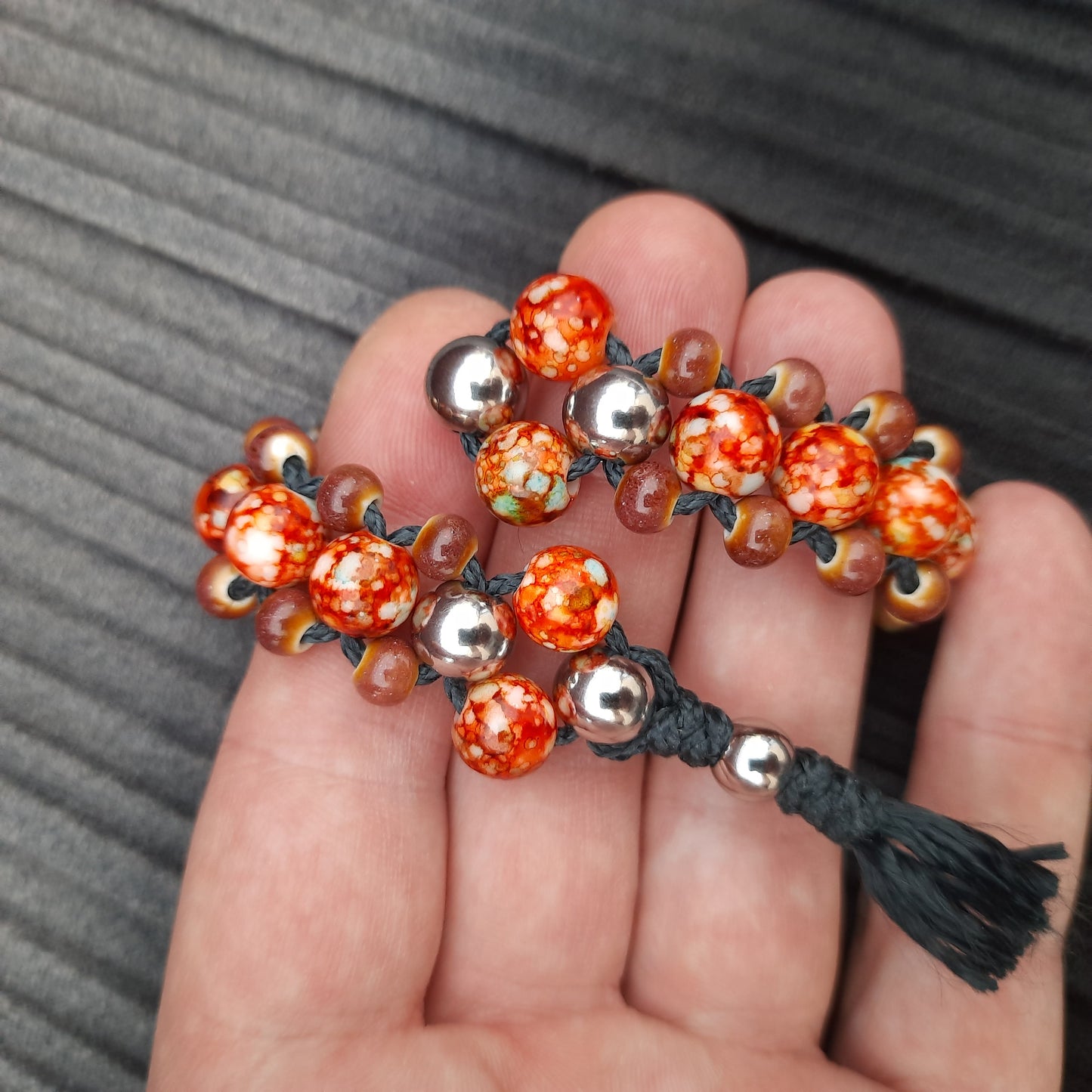 Chetki "Volcanic Flame Dragon" rosary, anti-stress meditation and finger training (SCU: 240816)