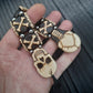 Wooden chetki "Skull & Bones" rosary, anti-stress meditation and finger training, anxiety beads (SCU: 240901)