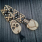 Wooden chetki "Skull & Bones" rosary, anti-stress meditation and finger training, anxiety beads (SCU: 240901)