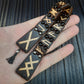 Chetki wood + steel+ agat "Runes", handmade, rosary,  anti-stress meditation and finger training, worry beads, tzbex (SCU: 241011)