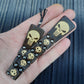 Chetki wooden "Dark Skull Guard"v3 handmade, flip rosary,  anti-stress meditation and finger training, worry beads, tzbex (SCU: 241010)