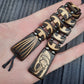 Chetki wood "Long fish skeleton" handmade, rosary,  anti-stress meditation and finger training, worry beads, tzbex (SCU: 241009)